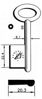 LLAVE DE GORJA LATON 101NIK/G