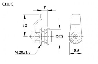 CERR.BUZON PALA CURVA