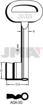 LLAVE DE GORJA LATON AGA-3G