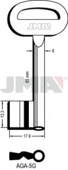 LLAVE DE GORJA LATON AGA-5G