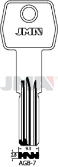 AGB-7 LLAVE DE SEGURIDAD LATON