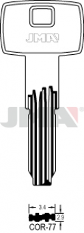 LLAVE SEGURIDAD LATON COR-77