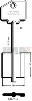 LLAVE DE GORJA LATON CR-11G