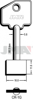 LLAVE DE GORJA LATON CR-1G