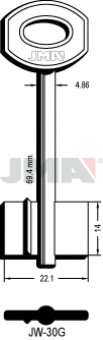 LLAVE DE GORJA LATON JW-30G