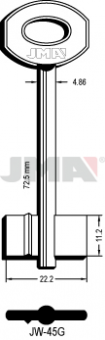 LLAVE DE GORJA LATON JW-45G