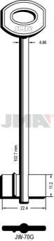 LLAVE DE GORJA LATON JW-70G