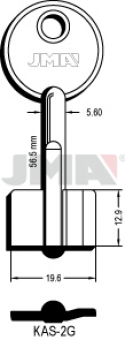 LLAVE DE GORJA LATON KAS-2G