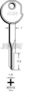 LLAVE DE ACERO KFV-1D