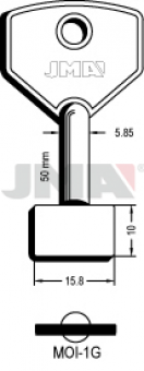 LLAVE DE GORJA LATON MOI-1G