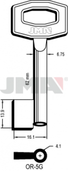 LLAVE DE GORJA LATON OR-5G