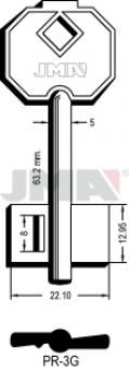 LLAVE DE GORJA LATON PR-3G