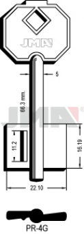 LLAVE DE GORJA LATON PR-4G