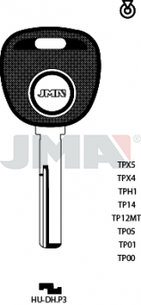 LLAVE LATON S/TRANSPONDER TP00HU-DHP3