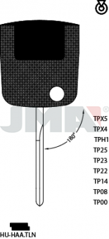 LLAVE ALPACA S/ TRANSPONDER TP00HU-HAATLN