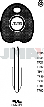 LLAVE LATON S/TRANSPONDER TP00HY-6DP1