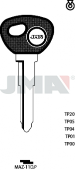 LLAVE LATON S/TRANSPONDER TP00MAZ-11DP