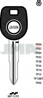 LLAVE P/TRANSPONDER TP00MIT-12P2