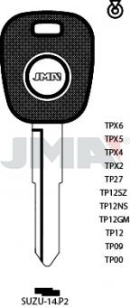 LLAVE LATON S/TRANSPONDER TP00SUZU-14P2