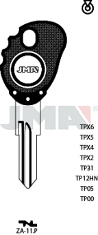 LLAVE LATON S/TRANSPONDER TP00ZA-11P