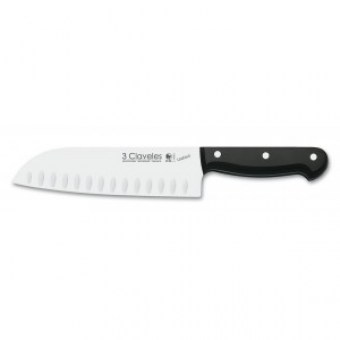 CUCHILLO SANTOKU ALVEOLADO 18cm